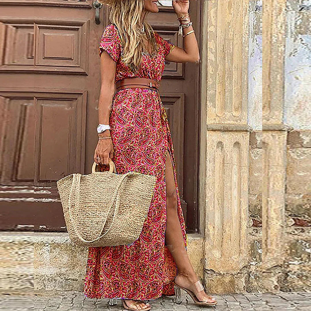 Bella Women's Maxi Dress | Floral Print, Lightweight Fabric 0