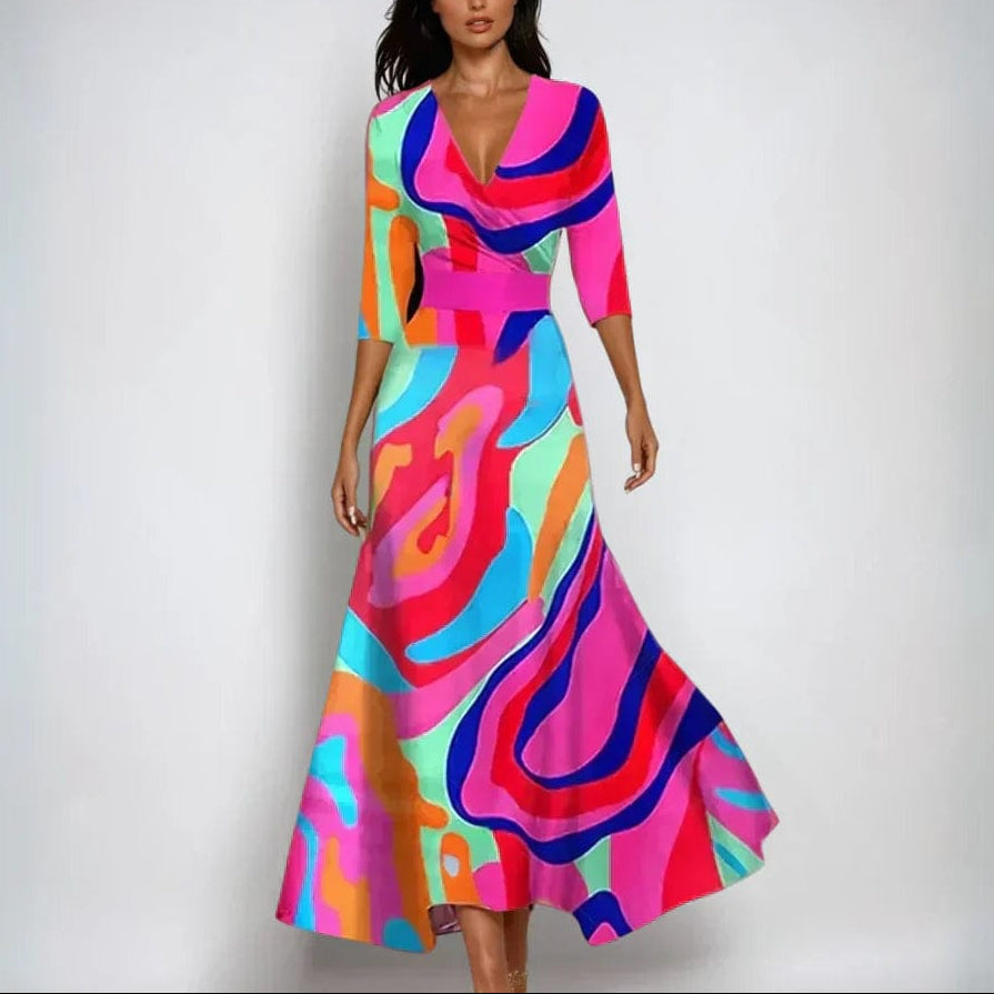 Calia Women's A-Line Dress | Floral Design, Casual to Formal 2