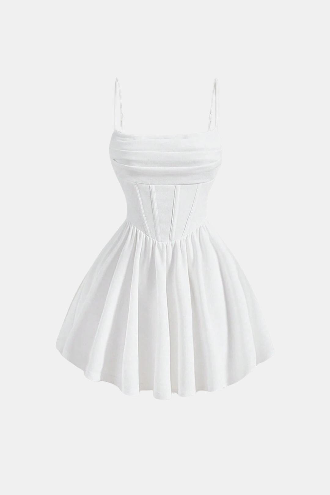 Calyra Women's Mini Dress | Ruched Bodice, Flared Skirt, Summer Style 10