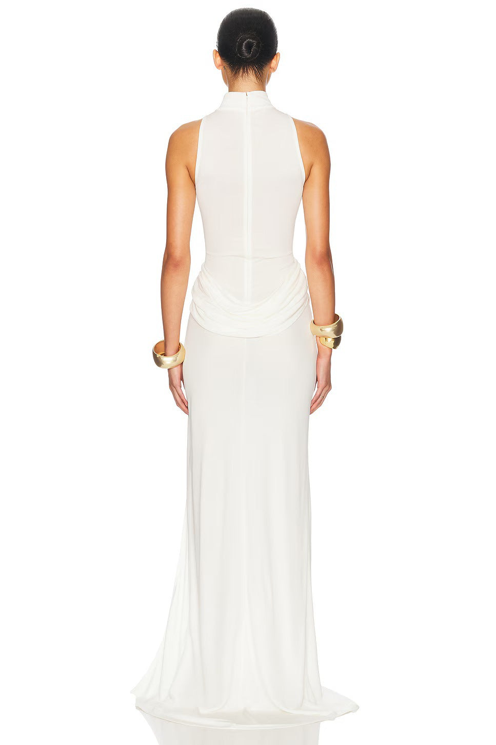 Celestine Women's Maxi Dress | Pleated Design with Back Slit 5