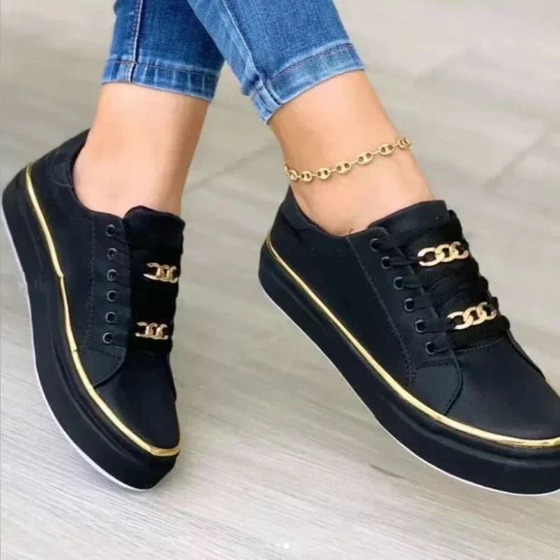 Cleo Women's Shoes | Orthopedic Comfort with Gold Detail 1