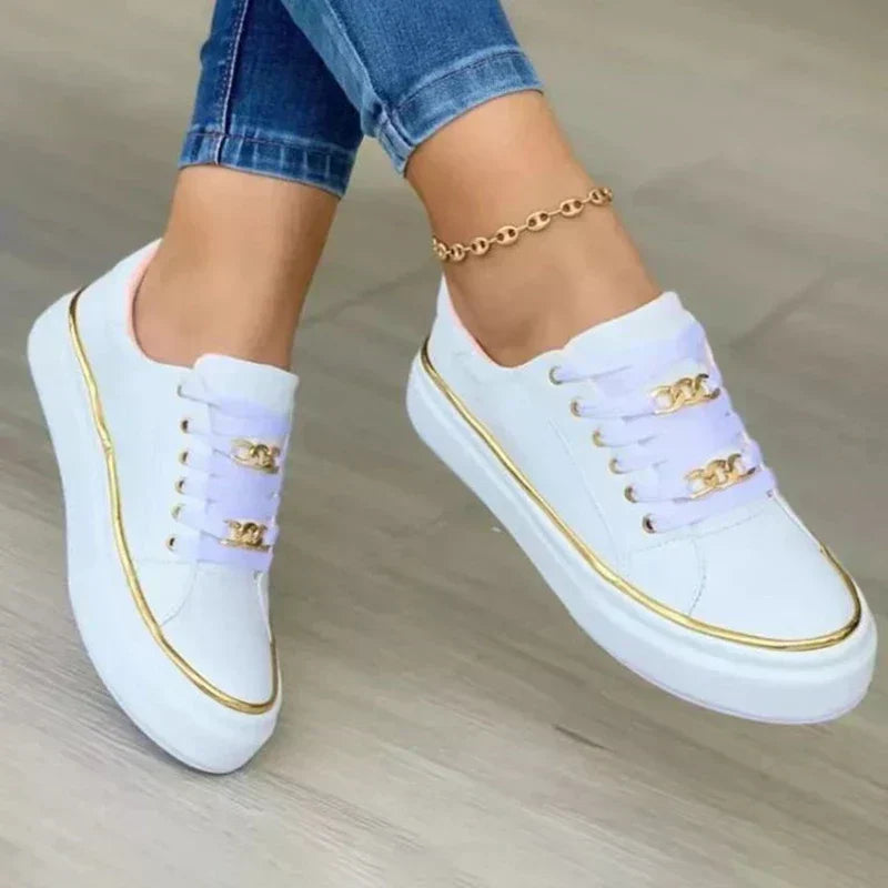 Cleo Women's Shoes | Orthopedic Comfort with Gold Detail 2