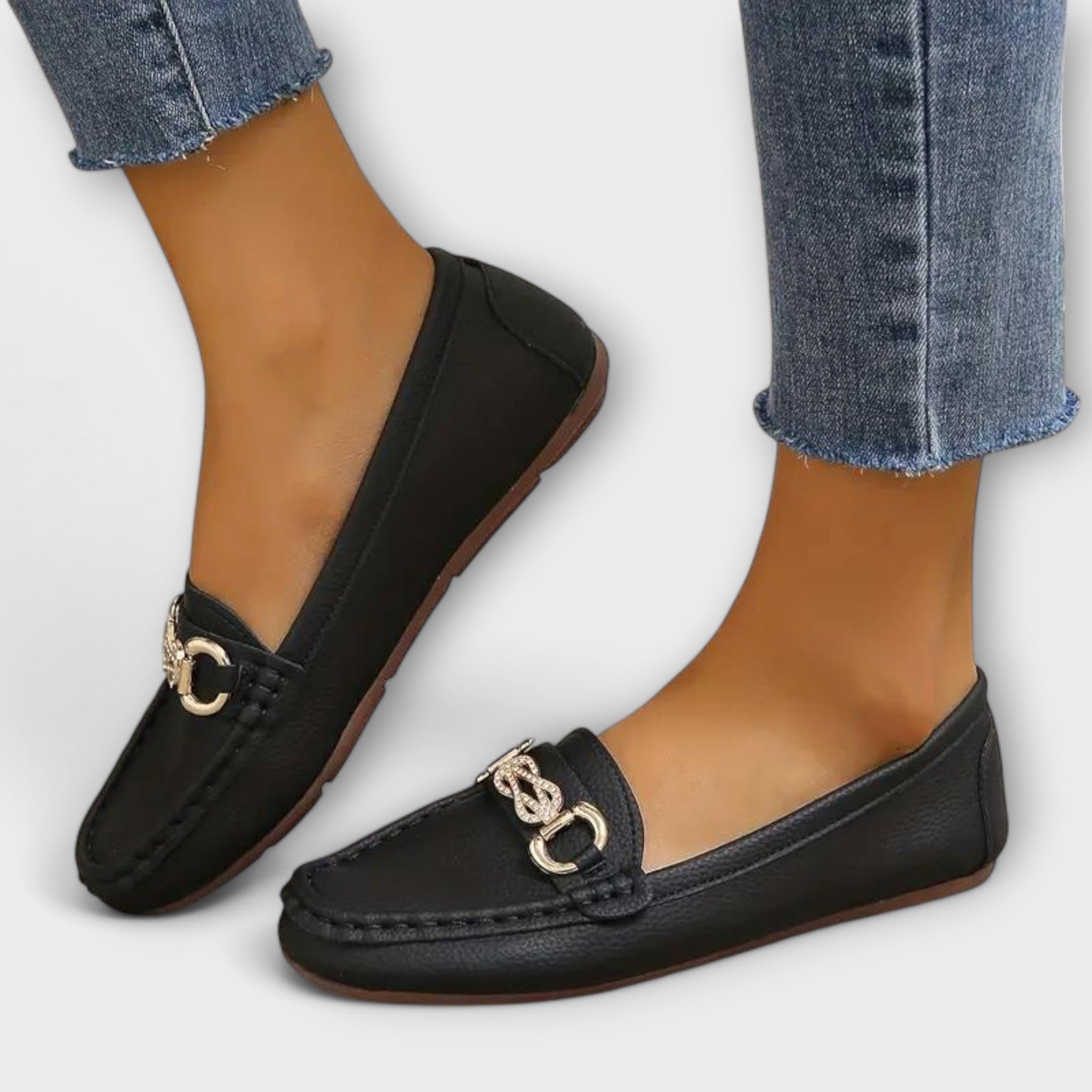 Crisp Women's Penny Loafers | Classic Black Design, Comfortable Fit 0