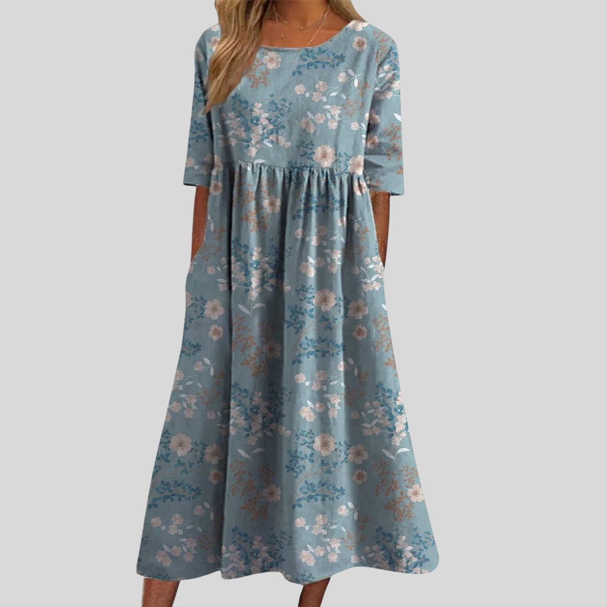 Diana Women's Dress | Flattering Maxi with Elegant Embroidery 4