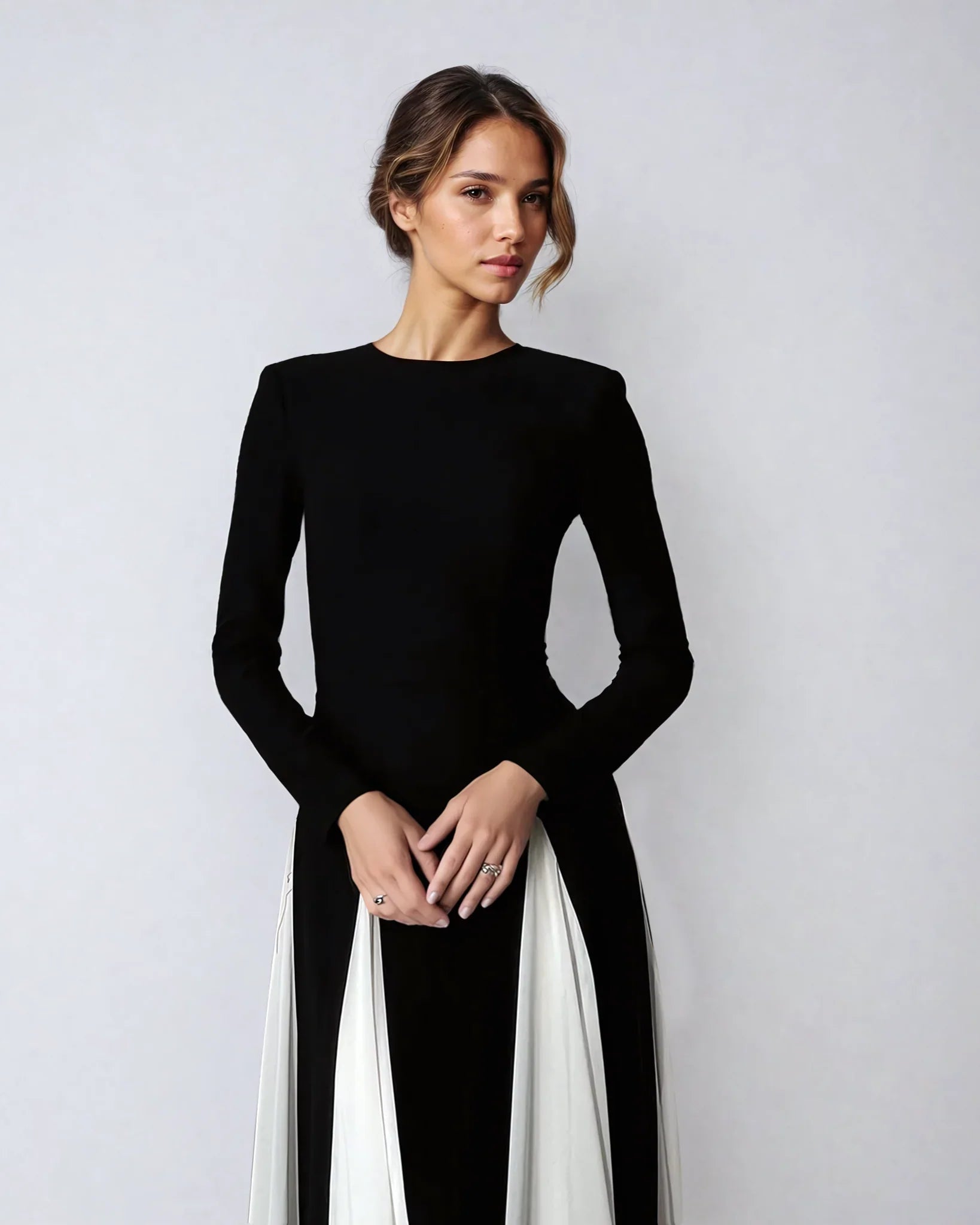 Elysia Women's Black Maxi Dress | Lightweight Fabric, Elegant Design 1