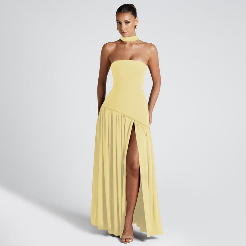Evelyn Women's Maxi Dress | Elegant Strapless Design, Lightweight Fabric 9