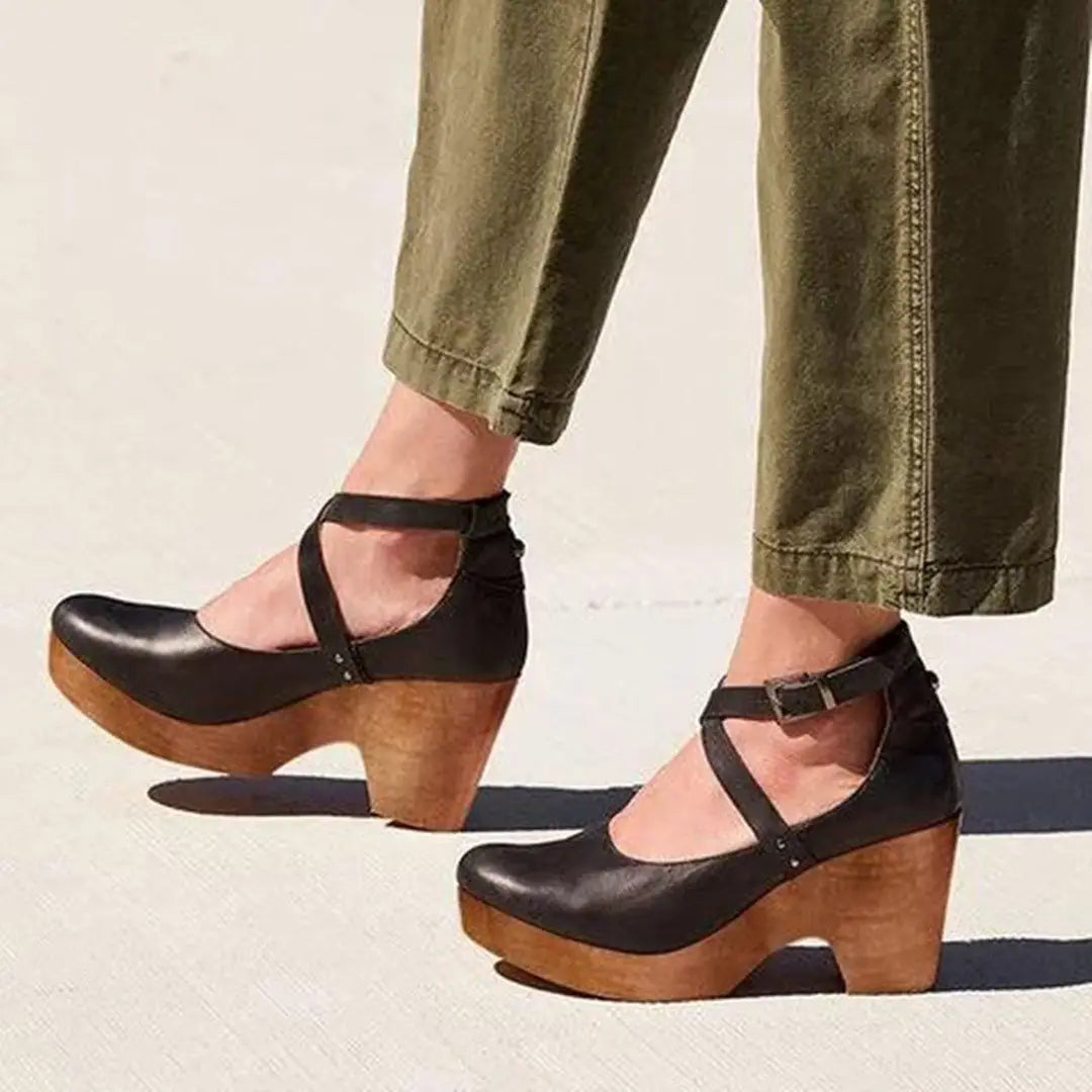 Evelyn Women's Sandals | Comfortable Closed Toe Wedge Heels 0