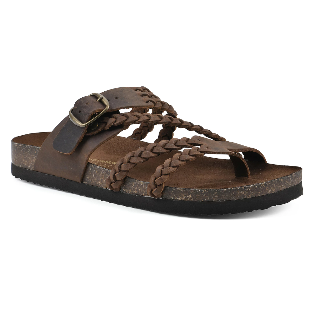 Haven Women's Sandals | Braided Suede Straps, Cork Footbed 7