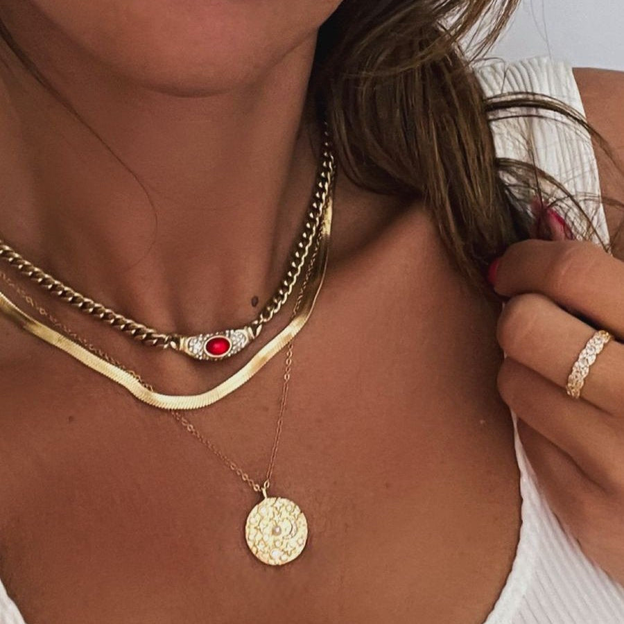 Ivy Women's Gold Necklace | 18K Waterproof, Elegant Design for Girlfriend 0