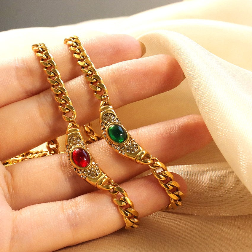 Ivy Women's Gold Necklace | 18K Waterproof, Elegant Design for Girlfriend 4