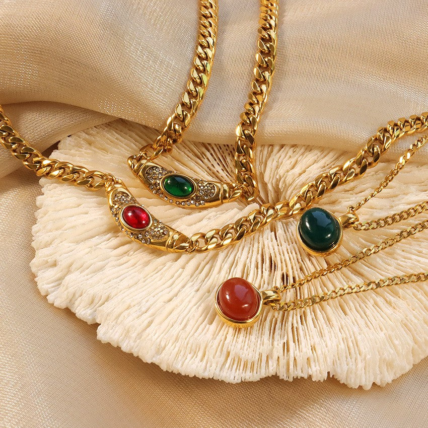 Ivy Women's Gold Necklace | 18K Waterproof, Elegant Design for Girlfriend 5
