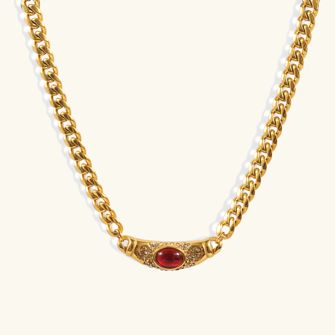 Ivy Women's Gold Necklace | 18K Waterproof, Elegant Design for Girlfriend 8