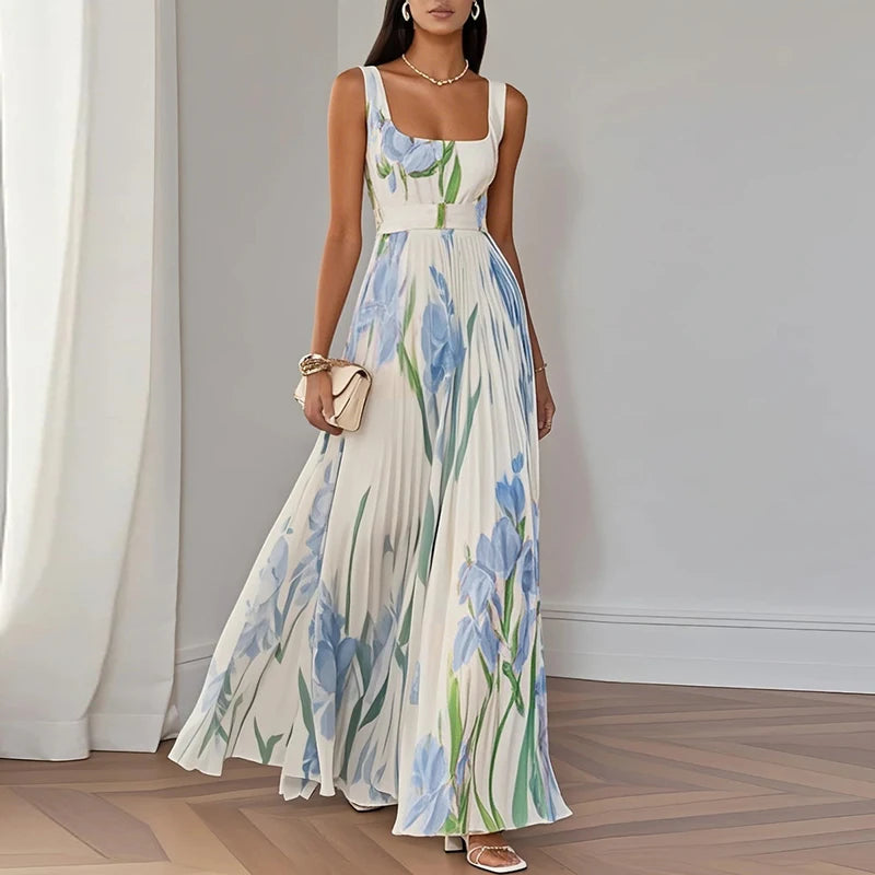 Ivy Women's Maxi Dress | A-Line Fit, Floral Design, Summer Elegance 0