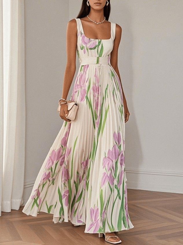 Ivy Women's Maxi Dress | Lightweight Chiffon, Elegant A-Line Design 0