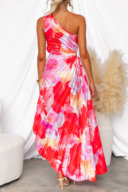 Kendra Women's Maxi Dress | One-Shoulder Pleated Design, Versatile for Summer & Formal Events 1
