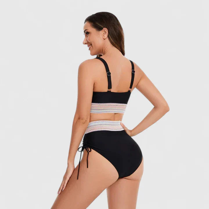 Lina Women's High-Waisted Bikini Set | Vibrant Colors, Supportive Design 7