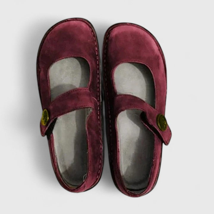 Lina Women's Mary Jane Shoes | Premium Leather, Orthopedic Comfort 3