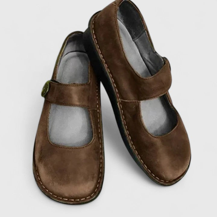 Lina Women's Mary Jane Shoes | Premium Leather, Orthopedic Comfort 5