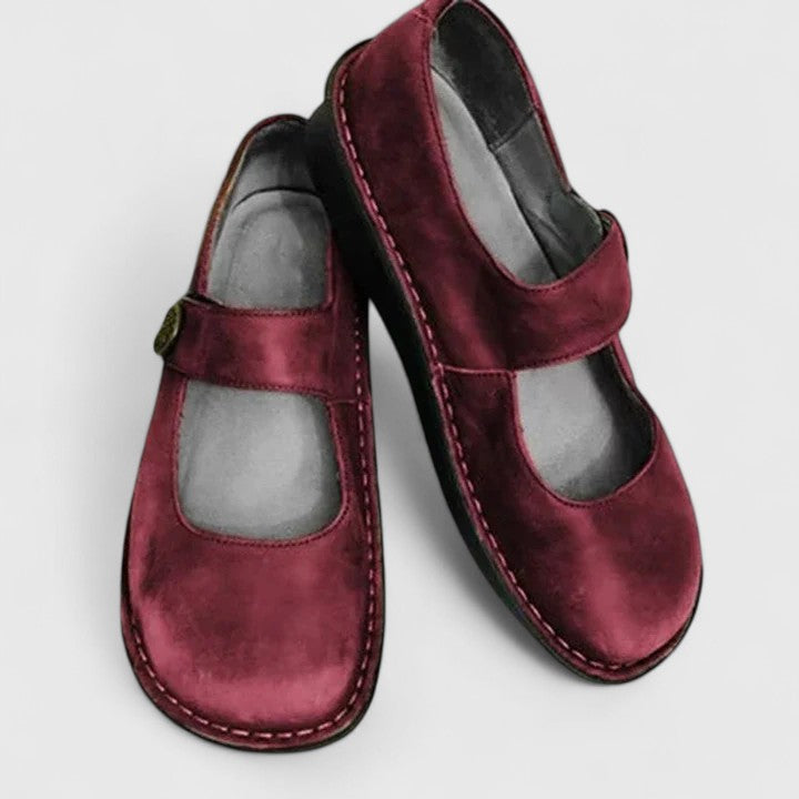 Lina Women's Mary Jane Shoes | Premium Leather, Orthopedic Comfort 6