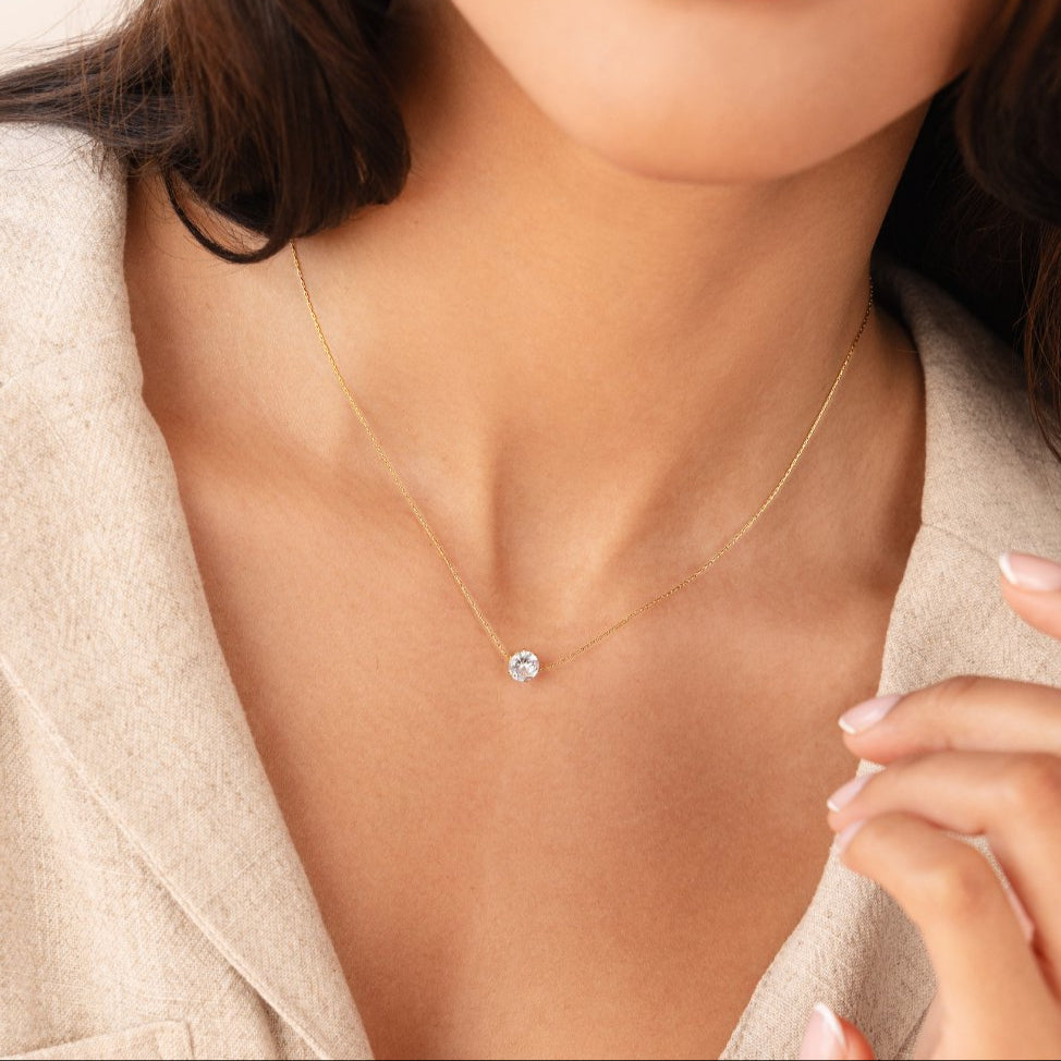 Lora Women's Necklace | 18K Gold-Plated, Elegant Design for Girlfriend 1