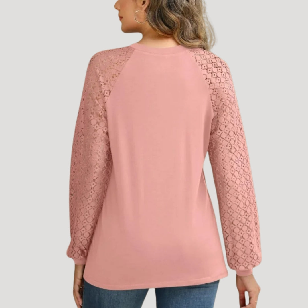 Luna Women's Blouse | Soft Fabric, Long Sleeve Smart Casual Top 4