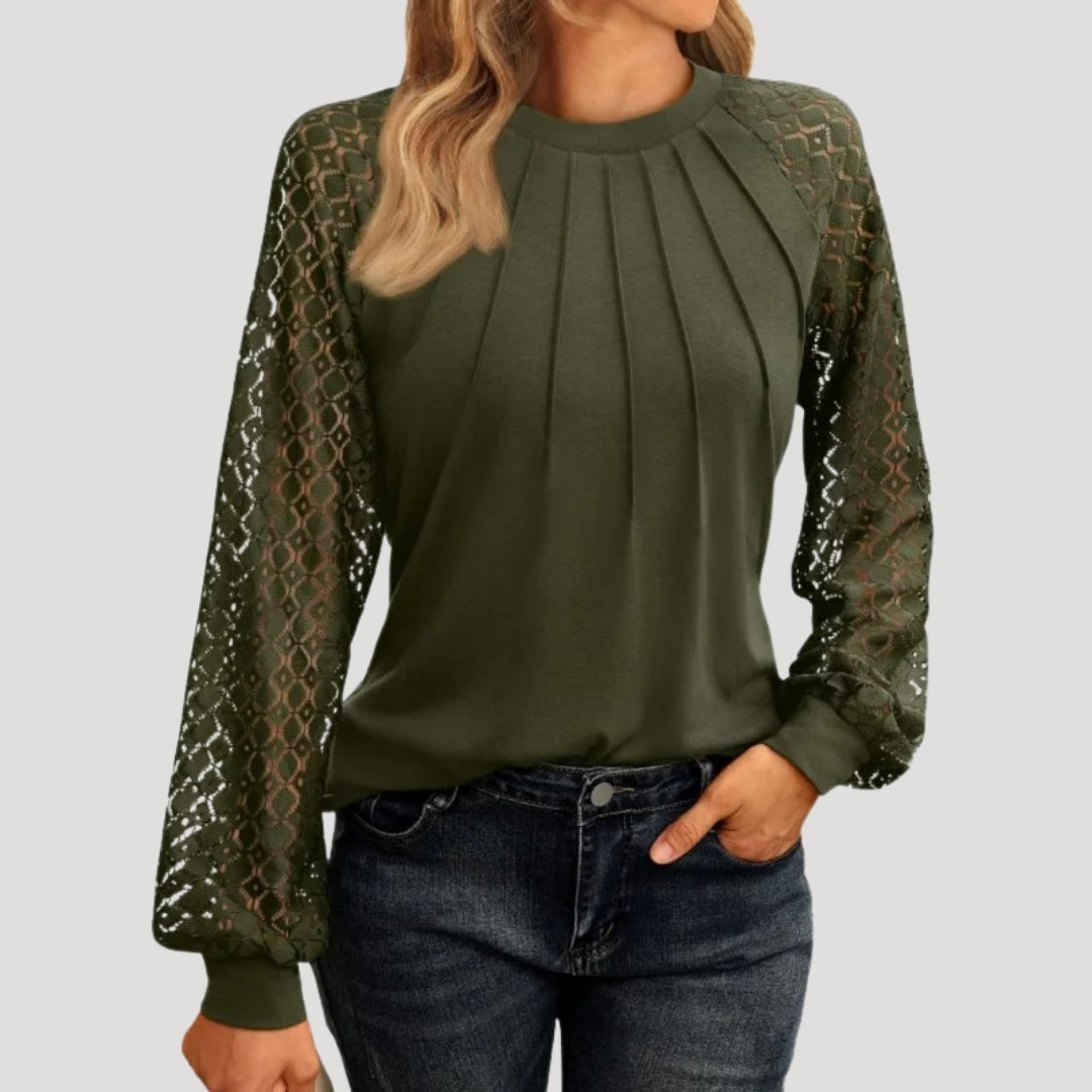 Luna Women's Blouse | Soft Fabric, Long Sleeve Smart Casual Top 5
