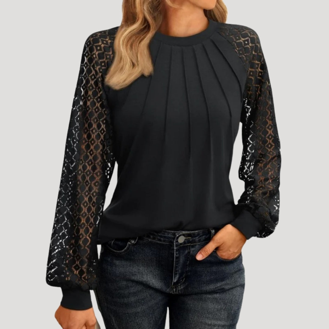 Luna Women's Blouse | Soft Fabric, Long Sleeve Smart Casual Top 7