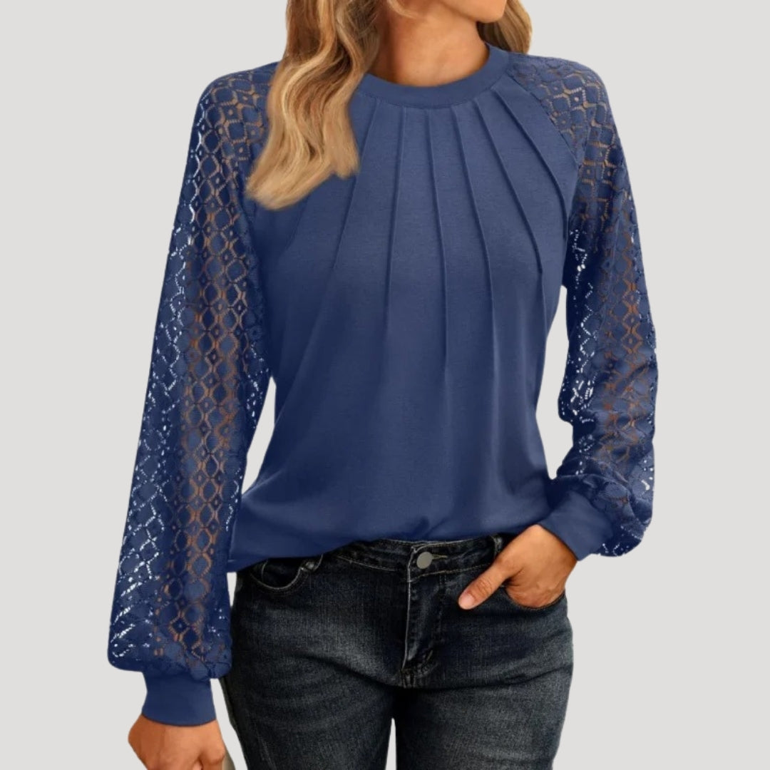 Luna Women's Blouse | Soft Fabric, Long Sleeve Smart Casual Top 8