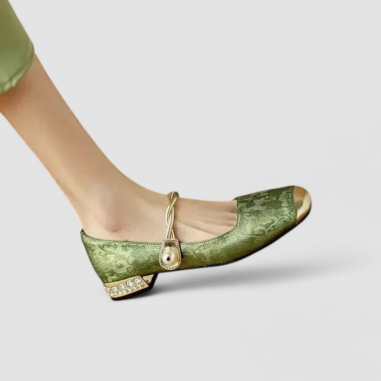 Luna Women's Low Heel Mary Jane | Comfortable PU Upper, Stylish Velcro Closure 6