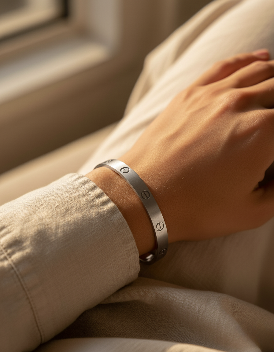 Luna Women's Silver Bracelet | Premium Stainless Steel, Durable Elegance 2
