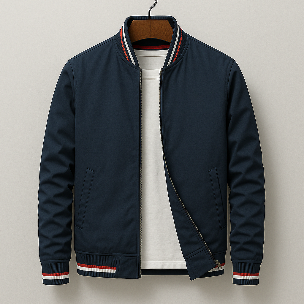 Max Men's Jacket | Ribbed Collar, Functional Pockets 0