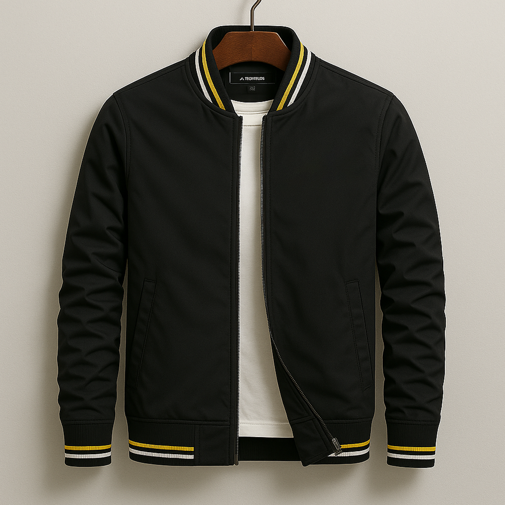 Max Men's Jacket | Ribbed Collar, Functional Pockets 3