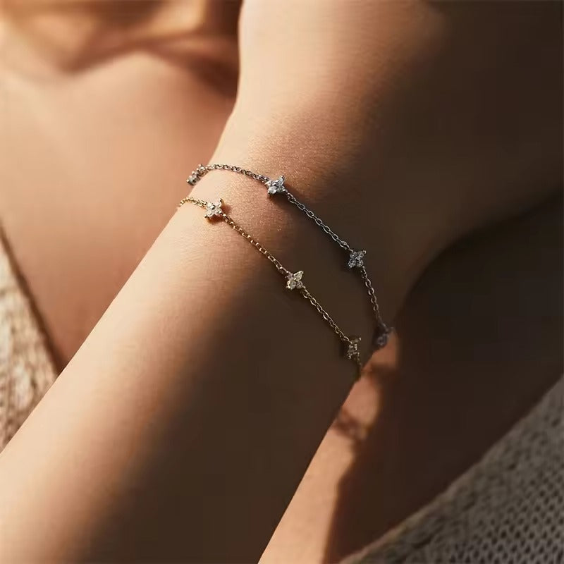 Mia Women's Bracelet | 18k Gold Plated with Zircon Crystals, Elegant Design 3