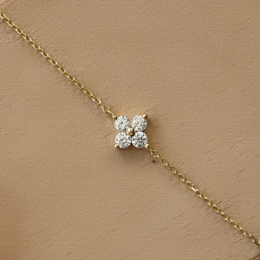 Mia Women's Bracelet | Silver Bracelet for Women with 18K Gold Plating and Zircon Crystal 4