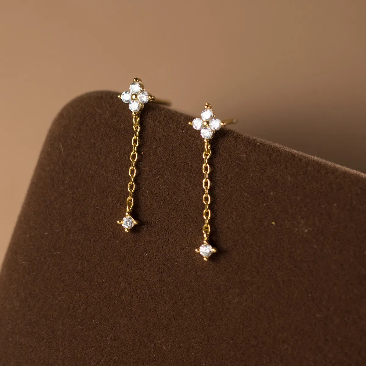Mia Women's Earrings | Ethically Sourced Silver with Crystal Drop Design 3
