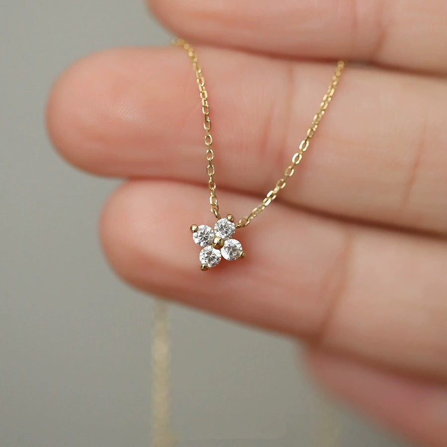 Mia Women's Necklace | Sterling Silver with Zircon Crystal, Minimalist Design 5