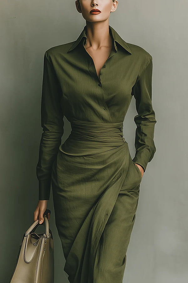 Mila Women's Maxi Dress | Elegant Draped Design, Soft Fabric, Formal 2