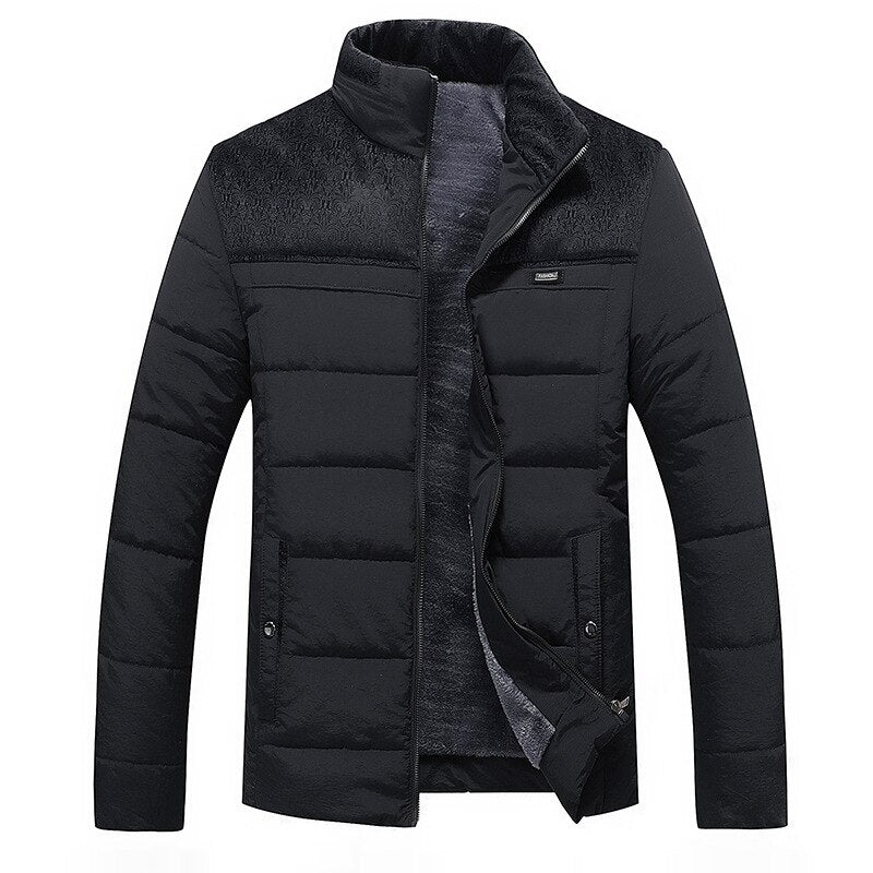 Milo Men's Puffer Jacket | Soft Fleece Lining, Padded Design 1