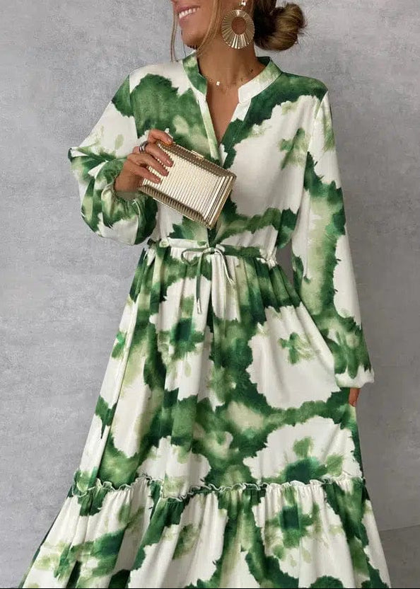 Mira Women's Maxi Dress | Bohemian V-Neck, Lightweight Summer Elegance 1