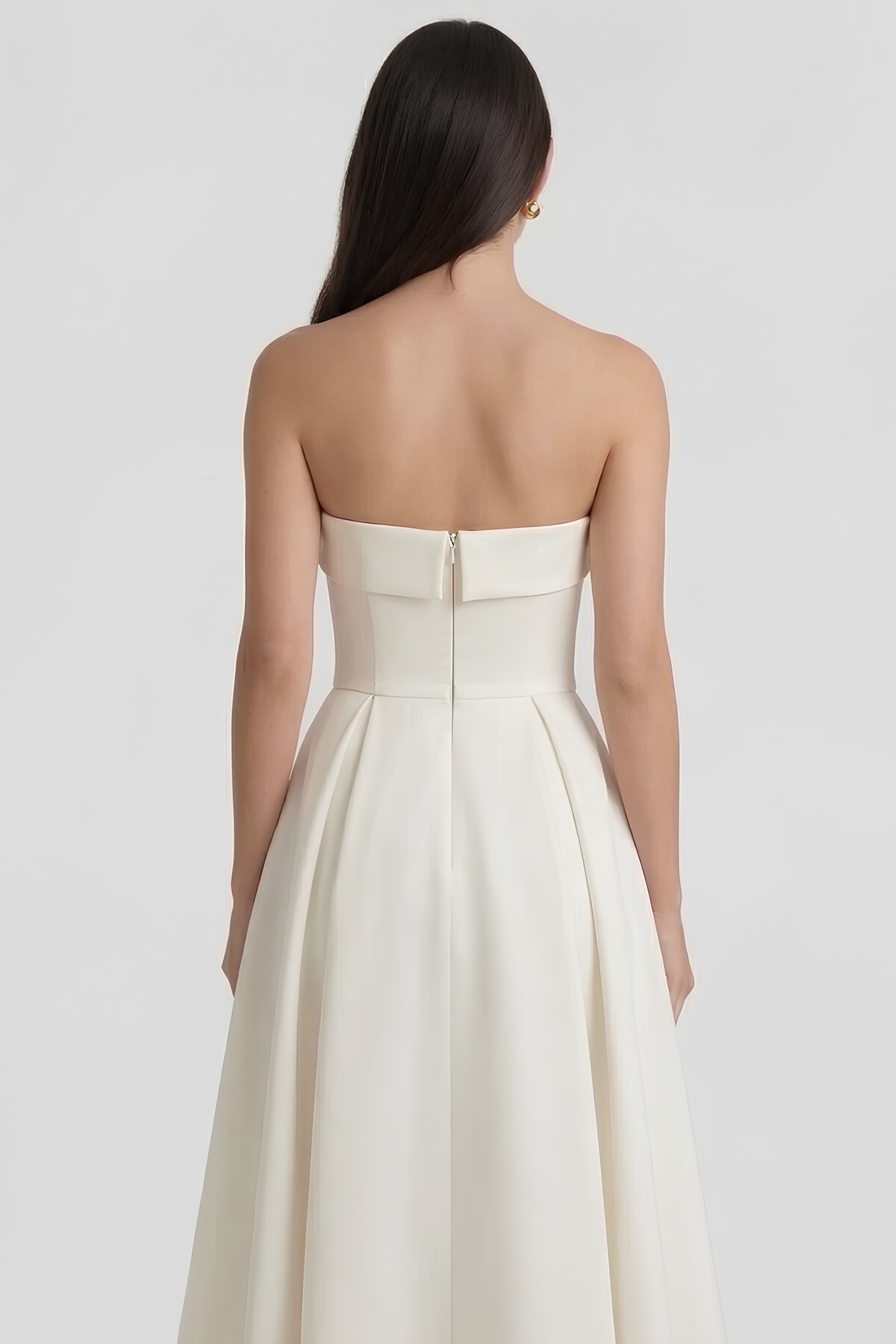Nina Women's Midi Dress | Structured Mikado Fabric, Elegant Cocktail Style 2