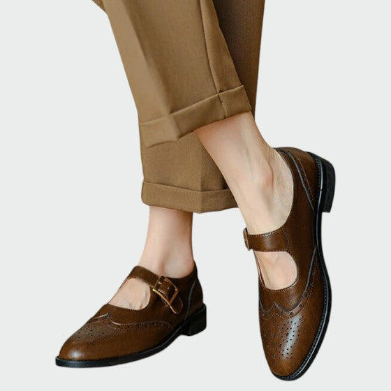 Olivia Women's Oxford Mary Jane Shoes | High-Quality Leather, Comfortable Fit 1