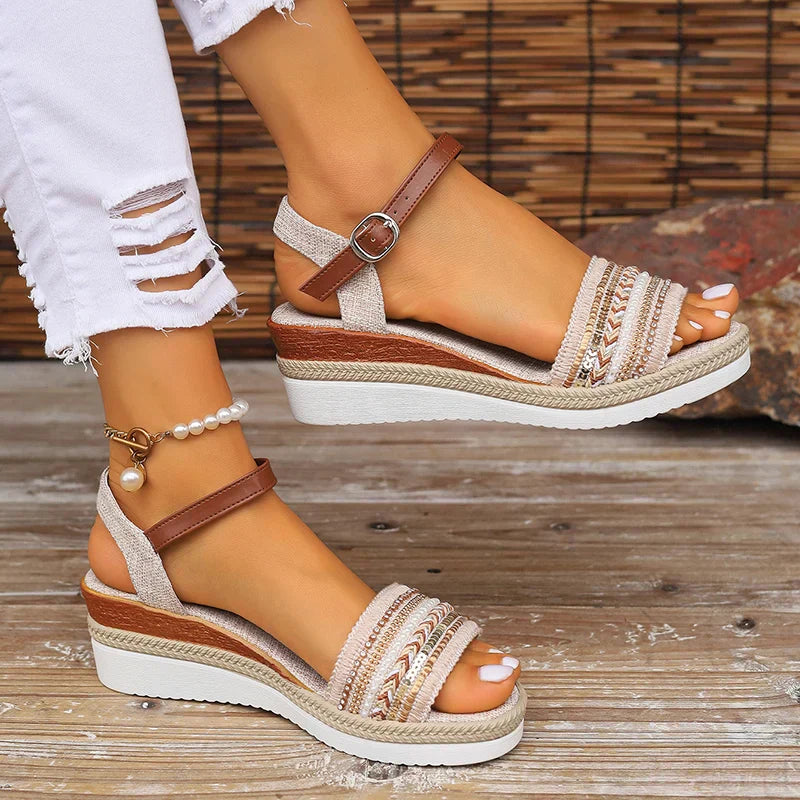 Olivia Women's Sandals | Enhanced Arch Support, Wedge Design 0