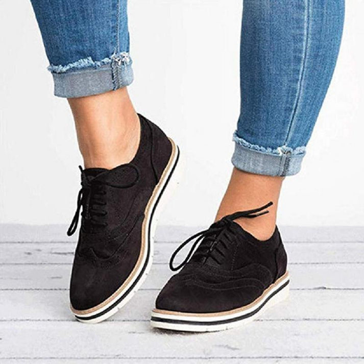 Olivia Women's Sneakers | Perforated Upper, Casual Oxford Style 2