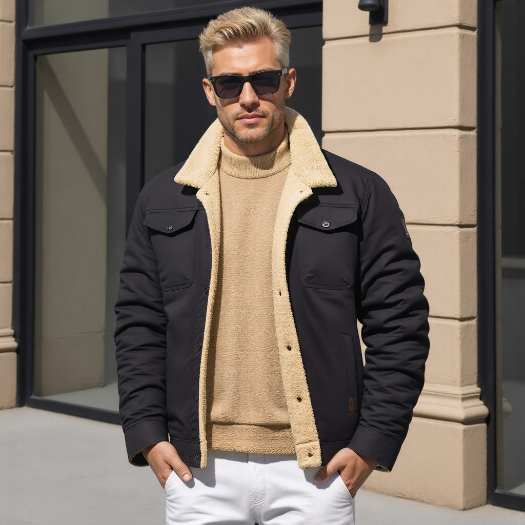 Ollie Men's Winter Jacket | Sherpa-Lined Warmth, Casual Style 5