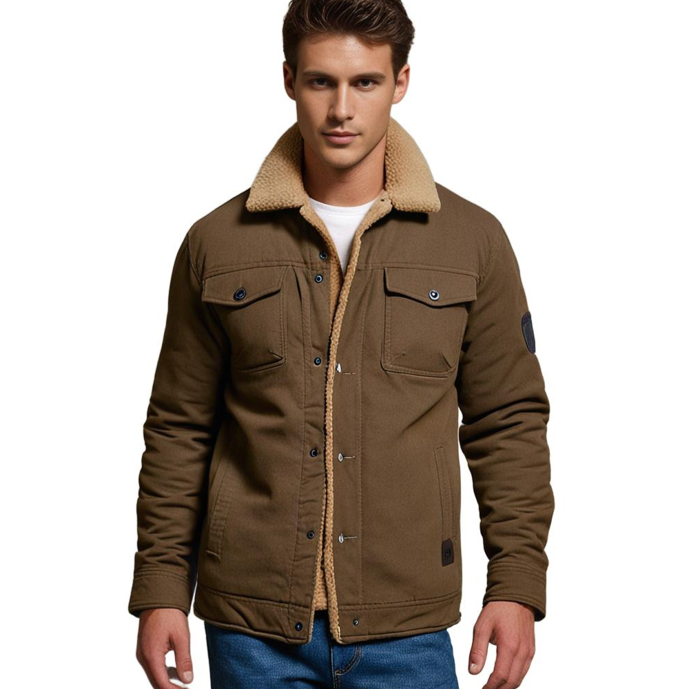 Ollie Men's Winter Jacket | Sherpa-Lined Warmth, Casual Style 8