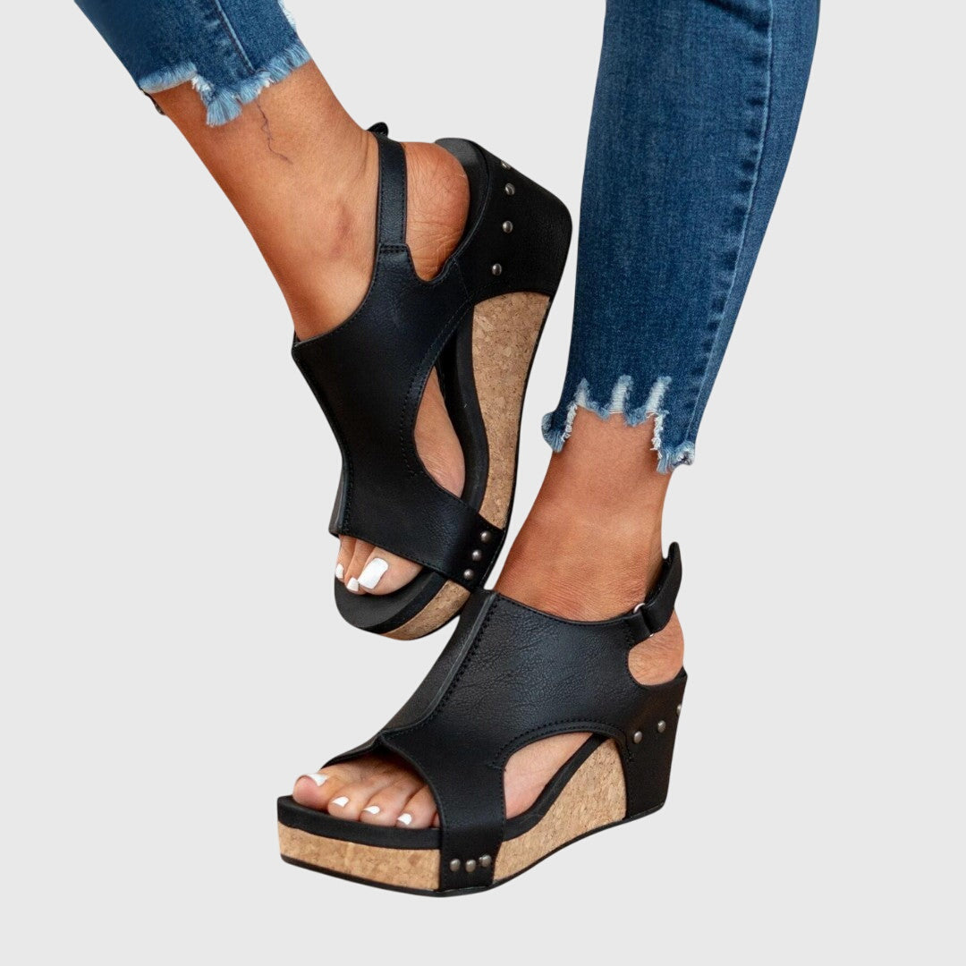 Orchid Women's Platform Sandals | Adjustable Wedge, Peep Toe Design 5