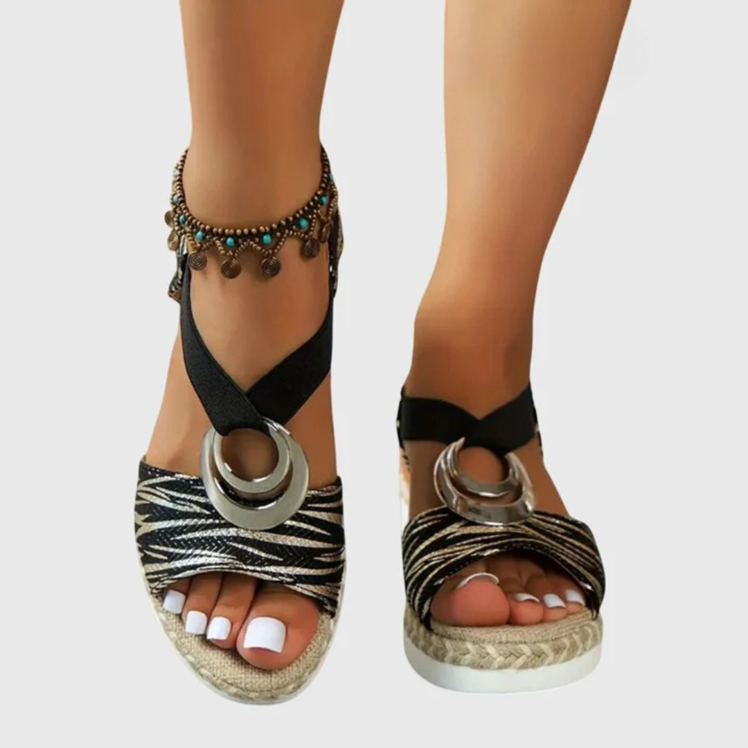 Oriana Women's Sandals | Open-Toe Orthopedic Design with Adjustable Ankle Strap 10