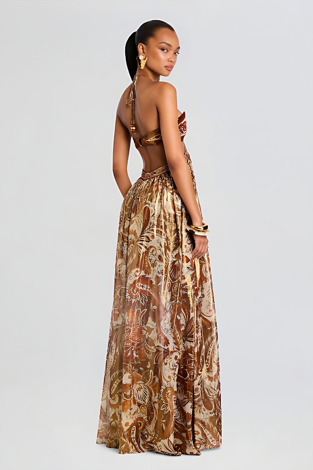 Pavla Women's Maxi Dress | Elegant Strapless Design in Soft Fabric Blend 1