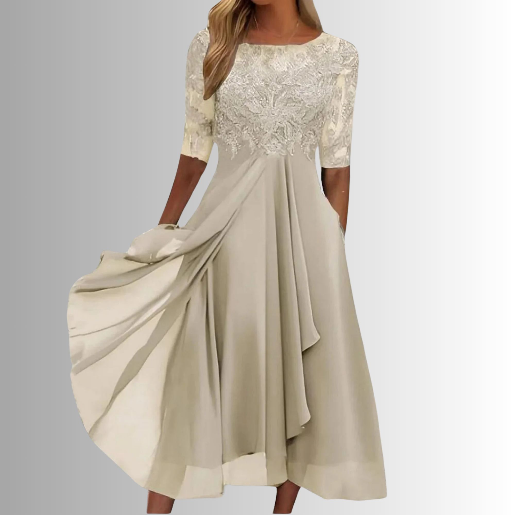 Rhea Women's Lace Dress | Elegant White Cocktail Dress for Summer Events 2