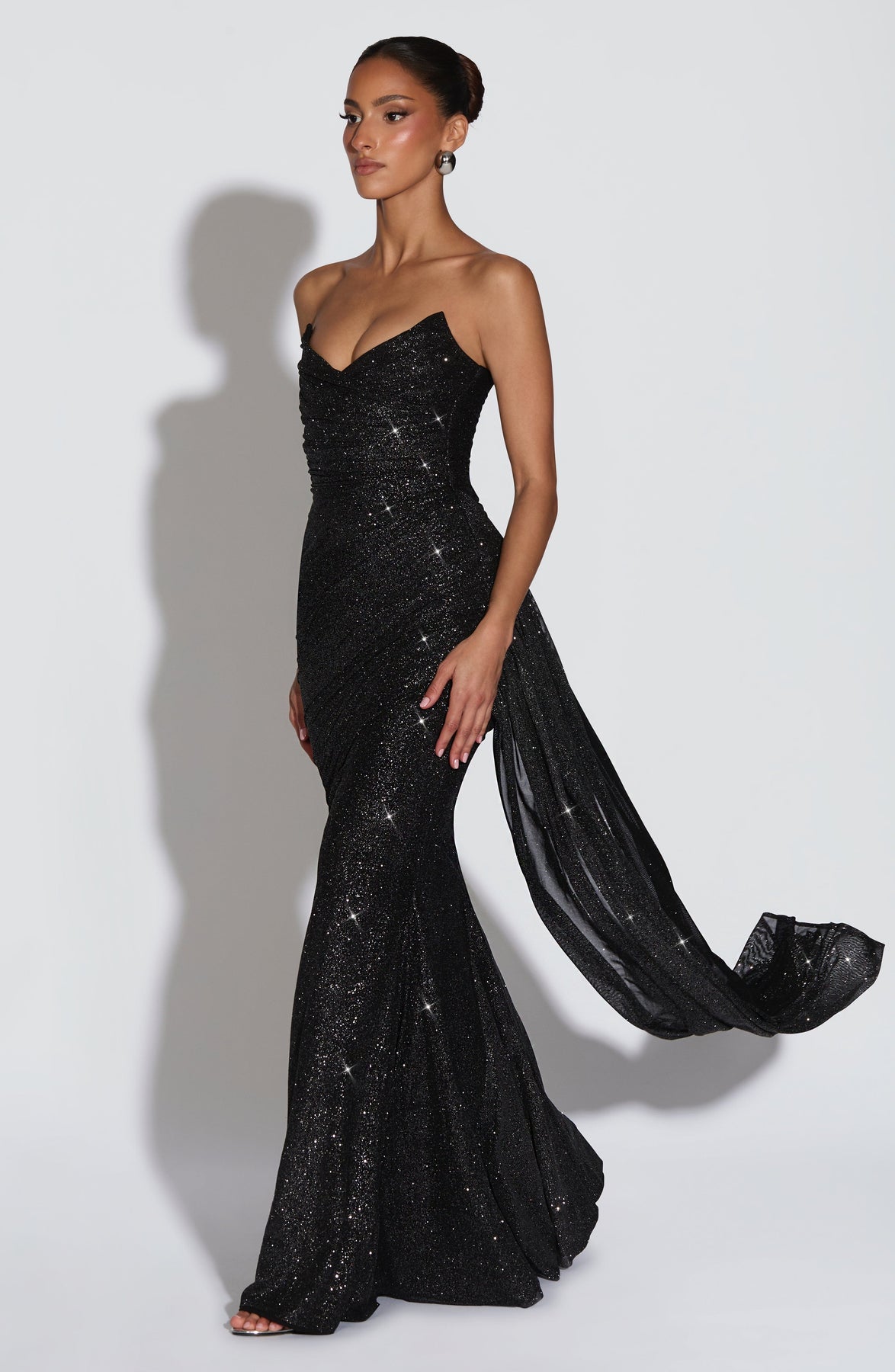 Sapphire Women's Maxi Dress | Structured Bust, Sparkle Finish 3
